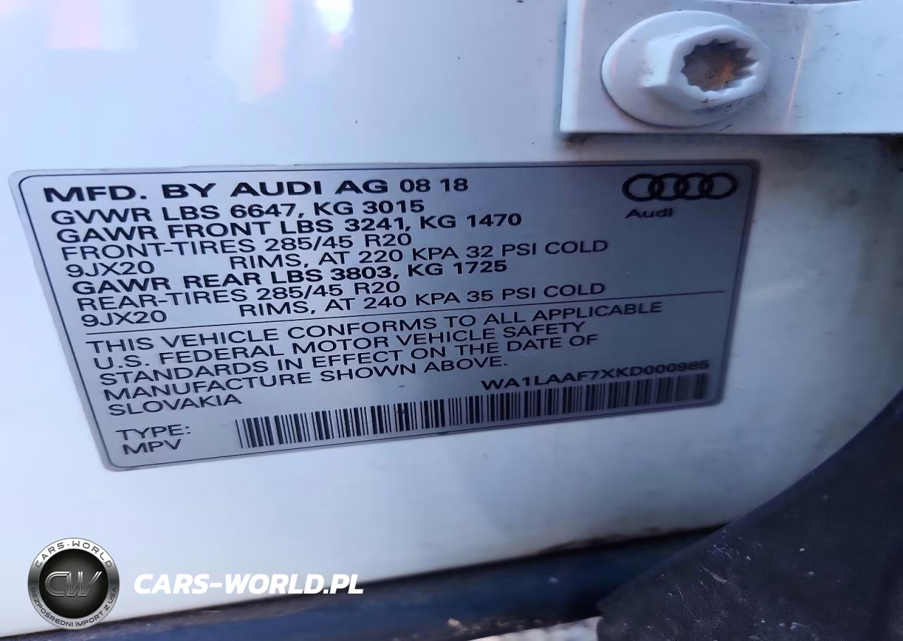 2019 Audi Q7 Premium Plus VIN:WA1LAAF7XKD000985 - 14