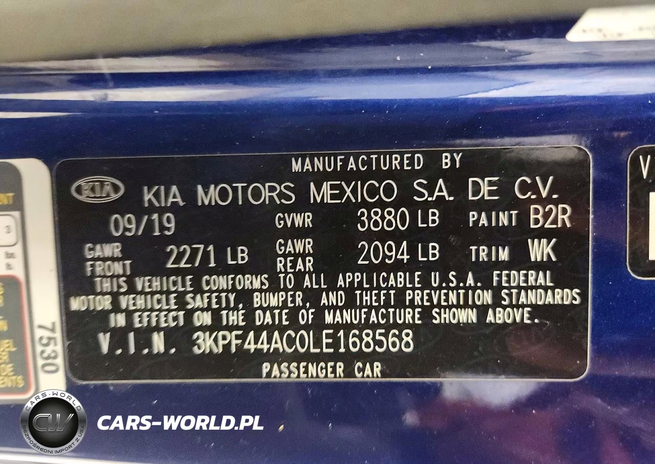 2020 Kia Forte Gt VIN:3KPF44AC0LE168568 - 13