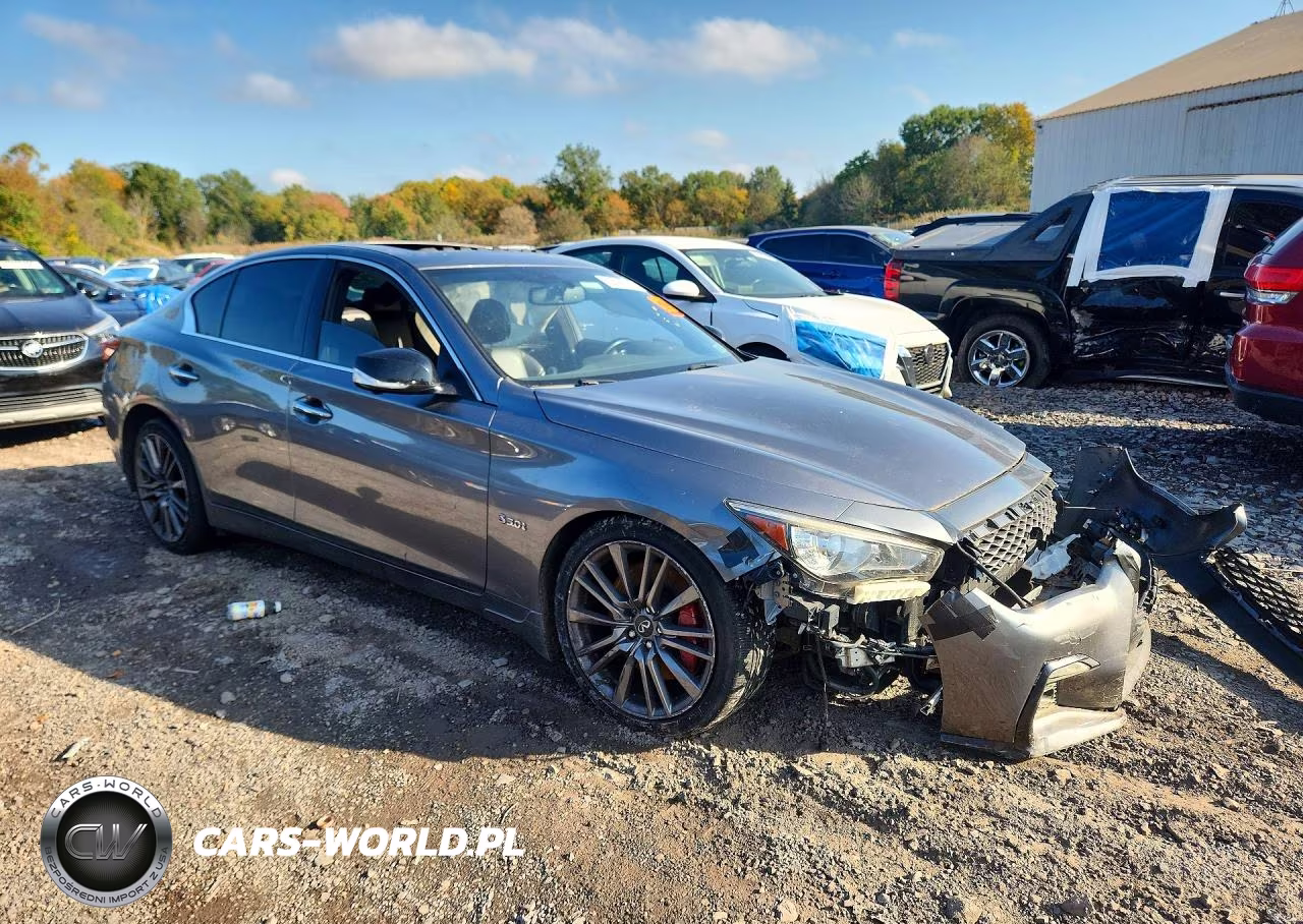 2019 Infiniti Q50 Red Sport 400 VIN:JN1FV7AR1KM830034 - 4