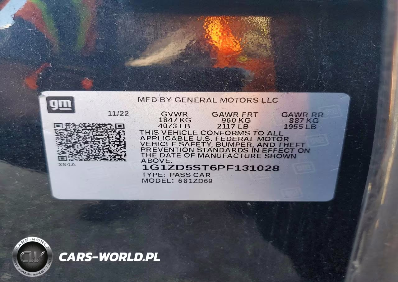 2023 Chevrolet Malibu Lt VIN:1G1ZD5ST6PF131028 - 13