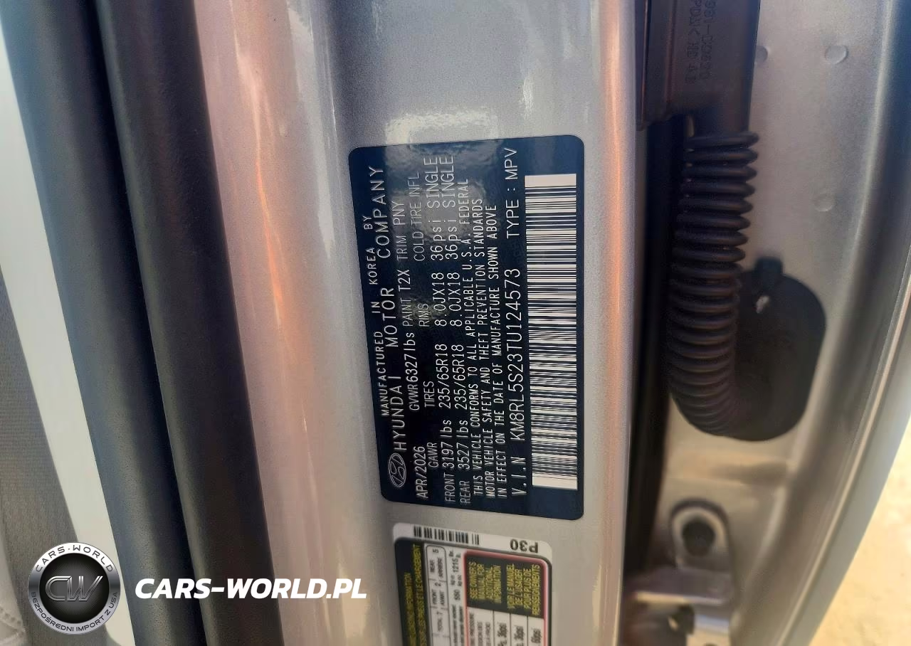 2026 Hyundai Palisade Sel VIN:KM8RL5S23TU124573 - 14