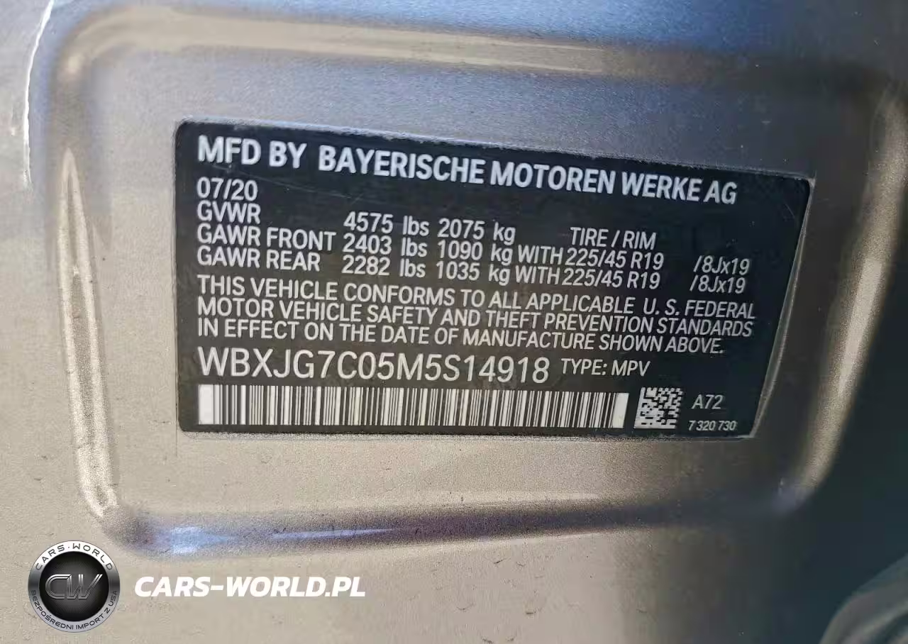2021 BMW X1 Sdrive28I VIN:WBXJG7C05M5S14918 - 13