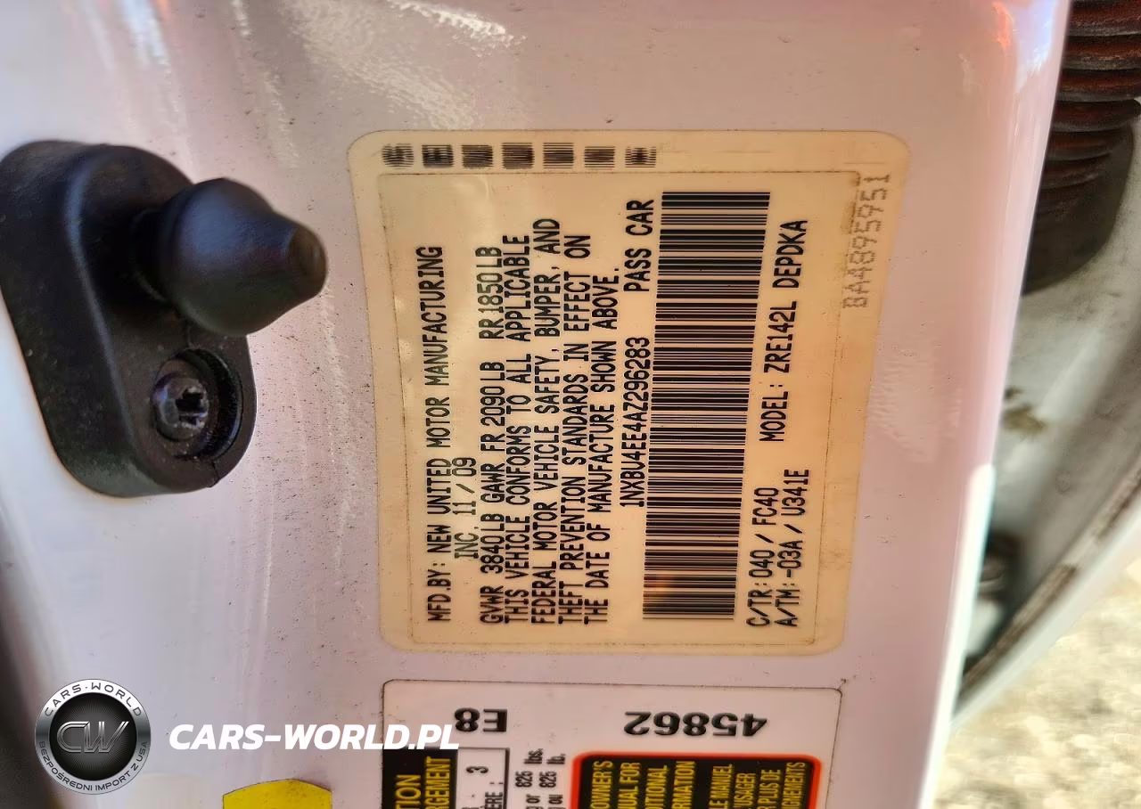 2010 Toyota Corolla Le VIN:1NXBU4EE4AZ296283 - 12