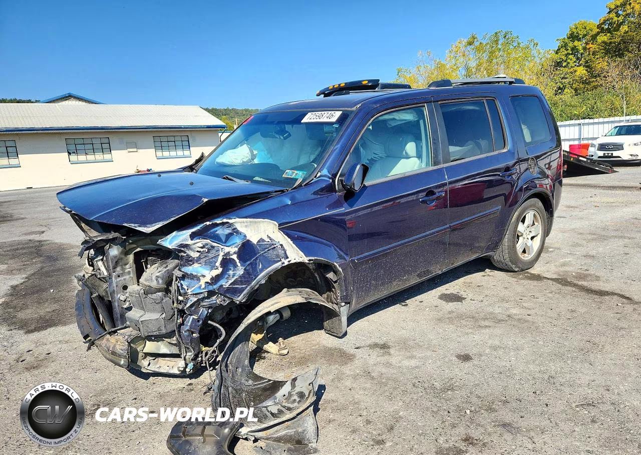 2010 Honda Pilot Exl VIN:5FNYF4H5XAB017657 - 1