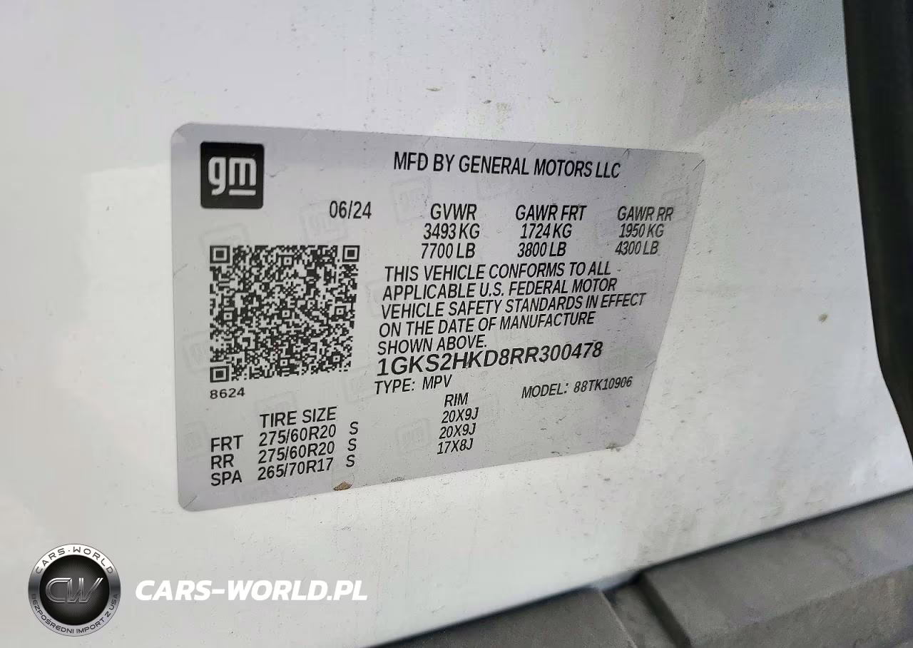 2024 GMC Yukon Xl K1500 At4 VIN:1GKS2HKD8RR300478 - 13