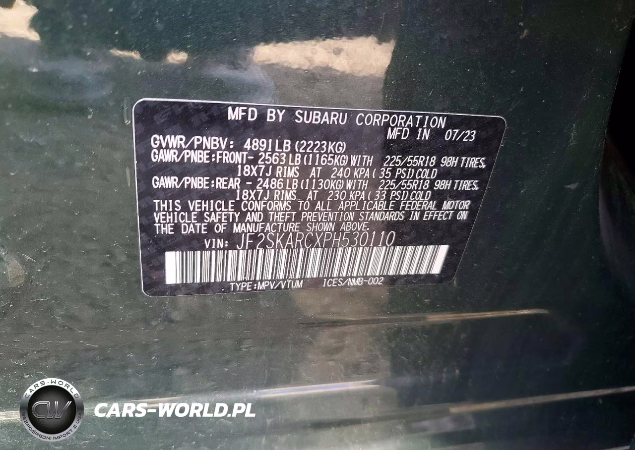 2023 Subaru Forester Touring VIN:JF2SKARCXPH530110 - 13