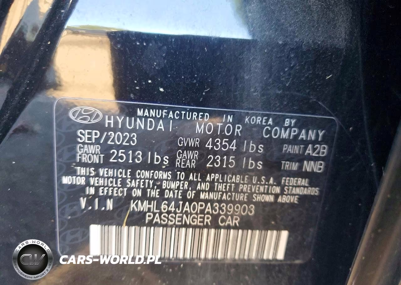 2023 Hyundai Sonata Sel VIN:KMHL64JA0PA339903 - 12