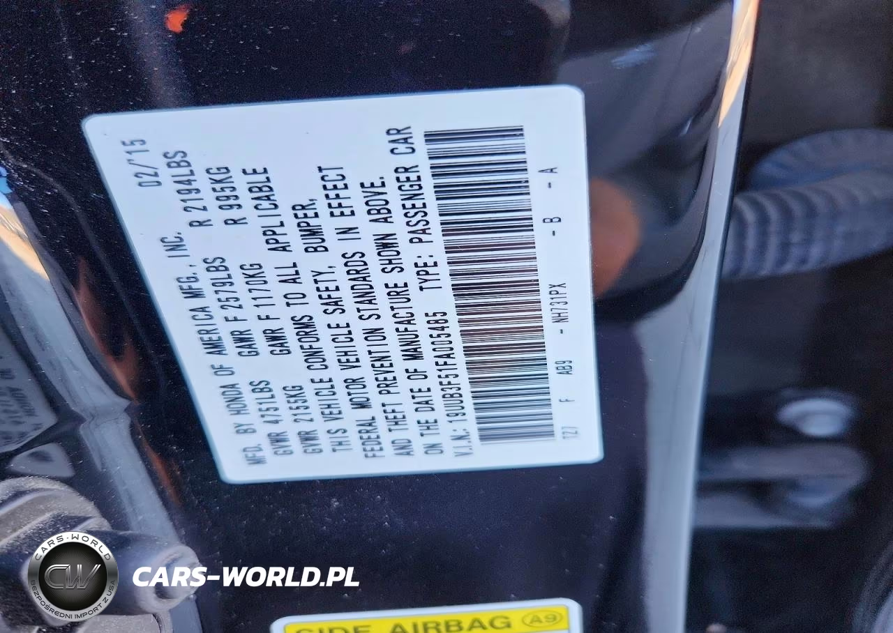 2015 Acura Tlx Tech VIN:19UUB3F51FA005485 - 12