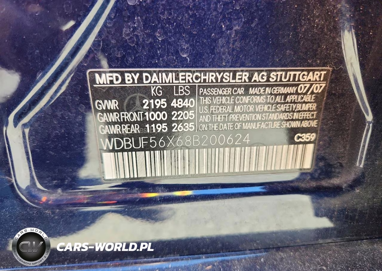 2008 Mercedes-Benz E 350 VIN:WDBUF56X68B200624 - 12