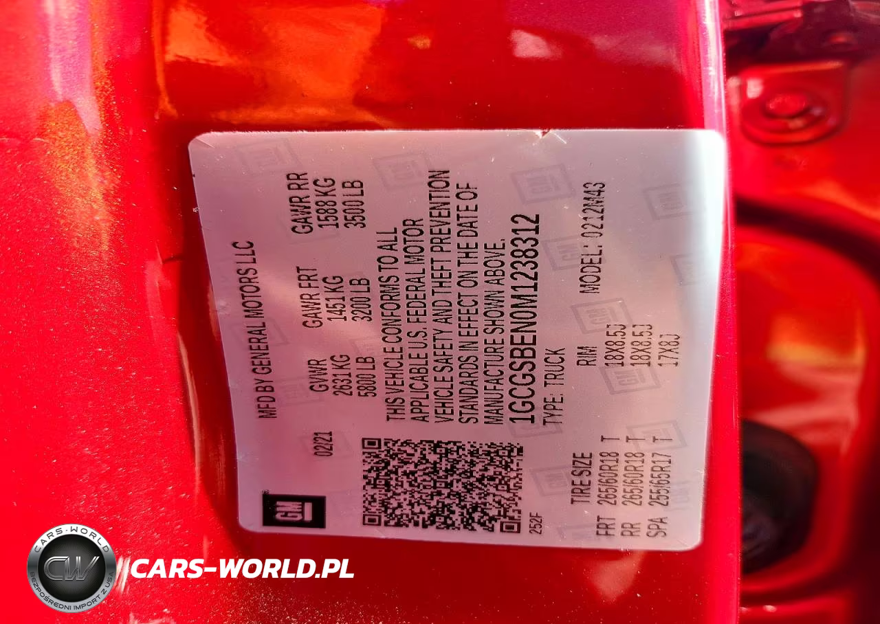 2021 Chevrolet Colorado VIN:1GCGSBEN0M1238312 - 12