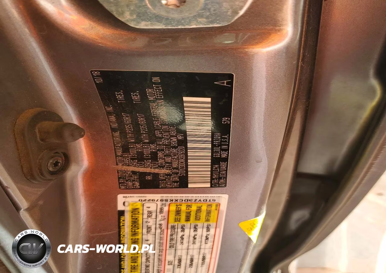 2019 Toyota Sienna Xle 8-Passenger VIN:5TDYZ3DCXKS979220 - 13