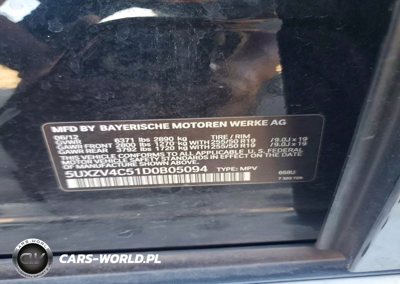 2013 BMW X5 xDrive35I VIN:5UXZV4C51D0B05094 - 13