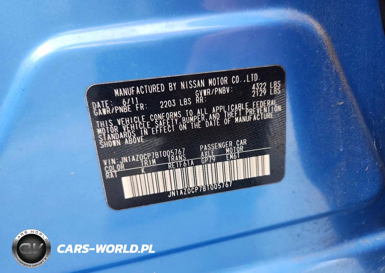 2011 Nissan Leaf Sv VIN:JN1AZ0CP7BT005767 - 12