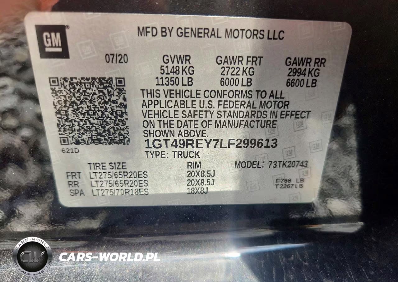 2020 GMC Sierra K2500 Denali VIN:1GT49REY7LF299613 - 10