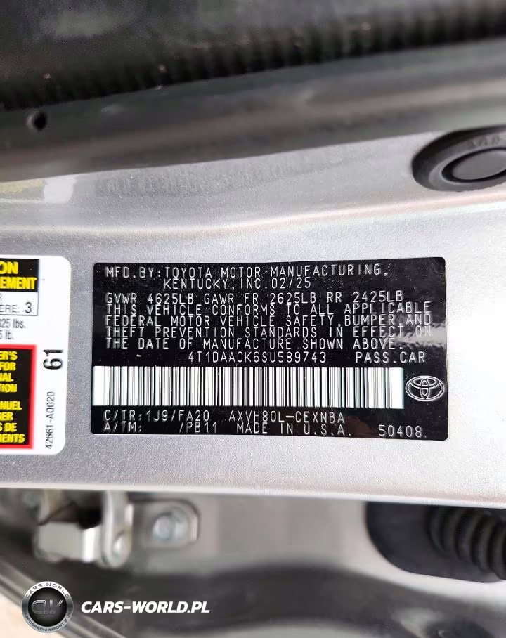 2025 Toyota Camry Le VIN:4T1DAACK6SU589743 - 12