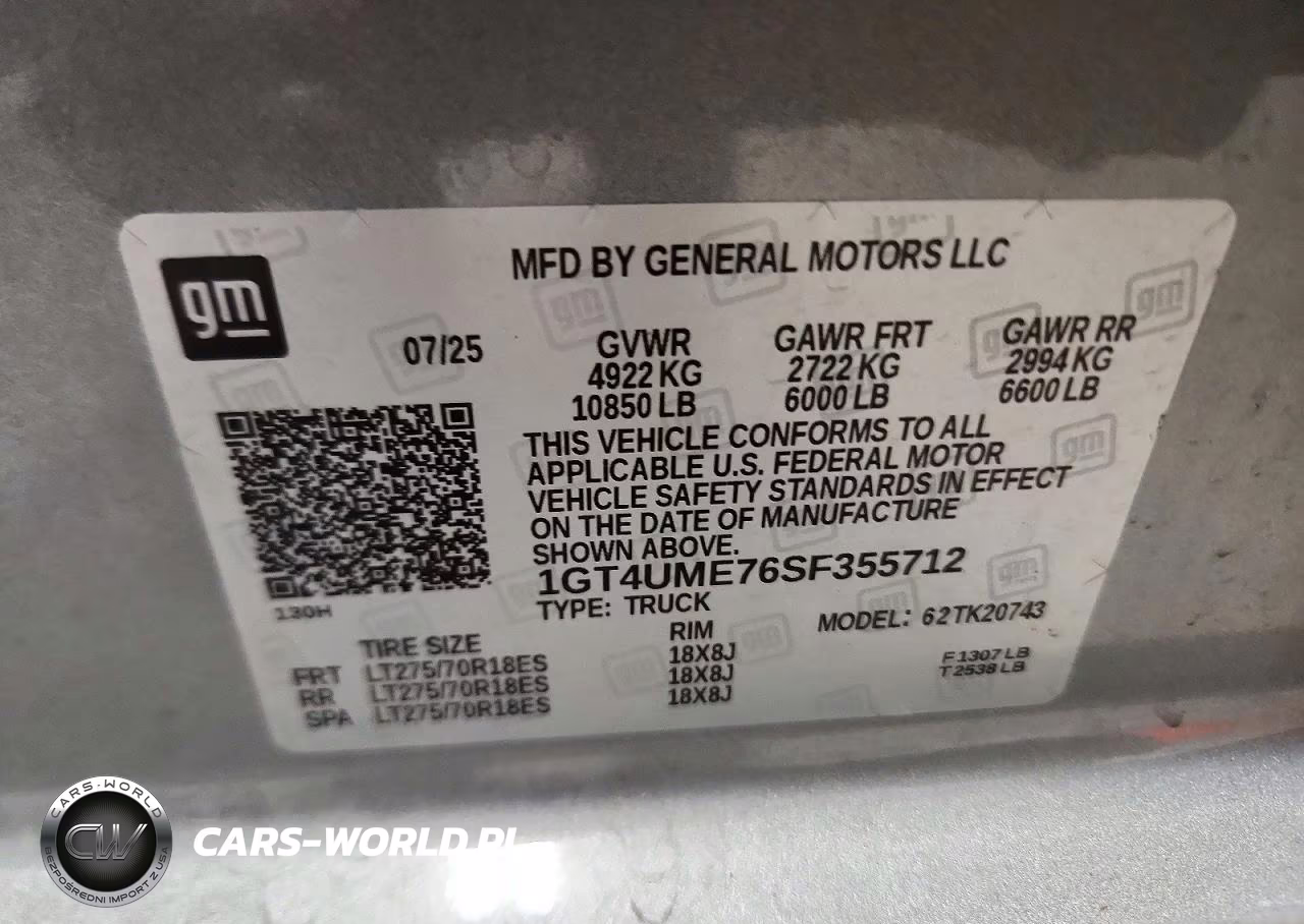 2025 GMC Sierra K2500 Sle VIN:1GT4UME76SF355712 - 12