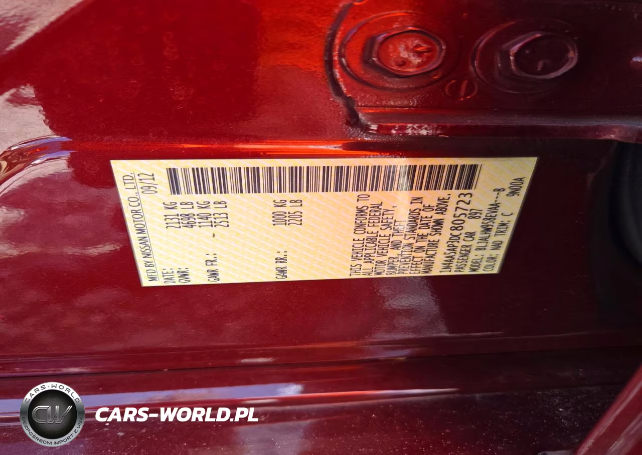 2013 Nissan Maxima 3.5 S VIN:1N4AA5AP3DC805723 - 12