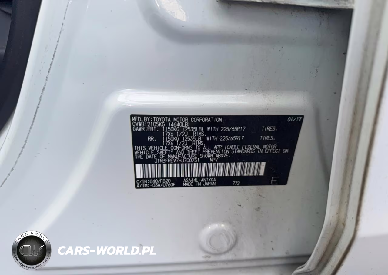 2017 Toyota Rav4 Le VIN:JTMBFREV7HJ700751 - 10