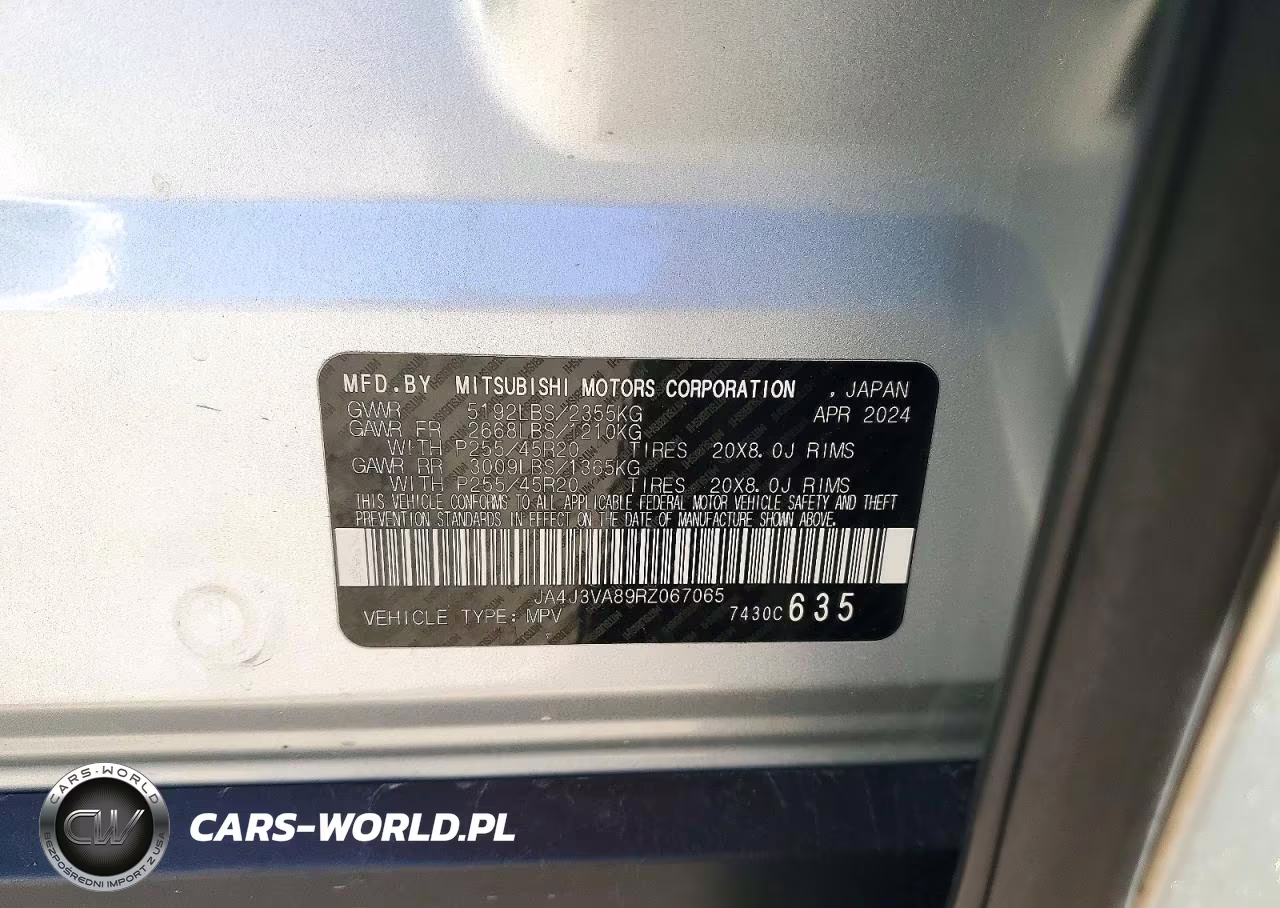 2024 Mitsubishi Outlander Se VIN:JA4J3VA89RZ067065 - 13
