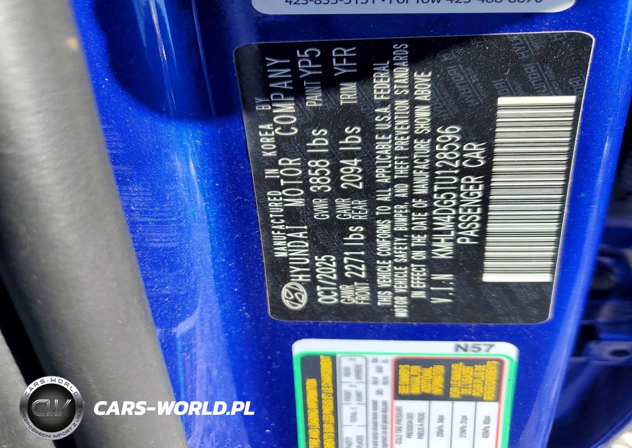 2026 Hyundai Elantra Sel Sport VIN:KMHLM4DG5TU128596 - 13