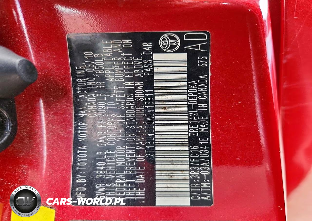 2010 Toyota Corolla Le VIN:2T1BU4EE0AC416811 - 12