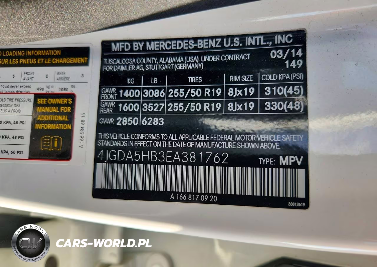 2014 Mercedes-Benz Ml 350 4Matic VIN:4JGDA5HB3EA381762 - 13