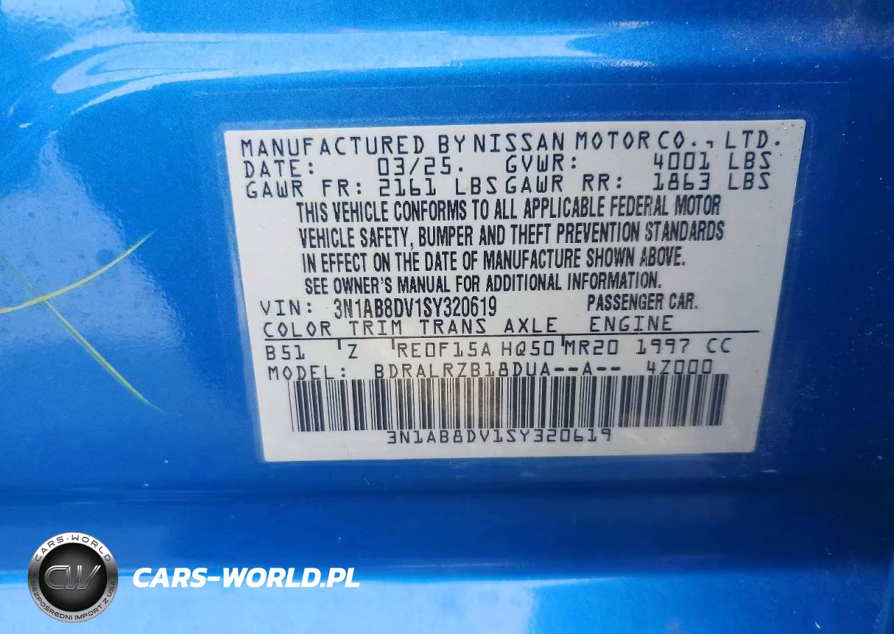 2025 Nissan Sentra Sr VIN:3N1AB8DV1SY320619 - 12