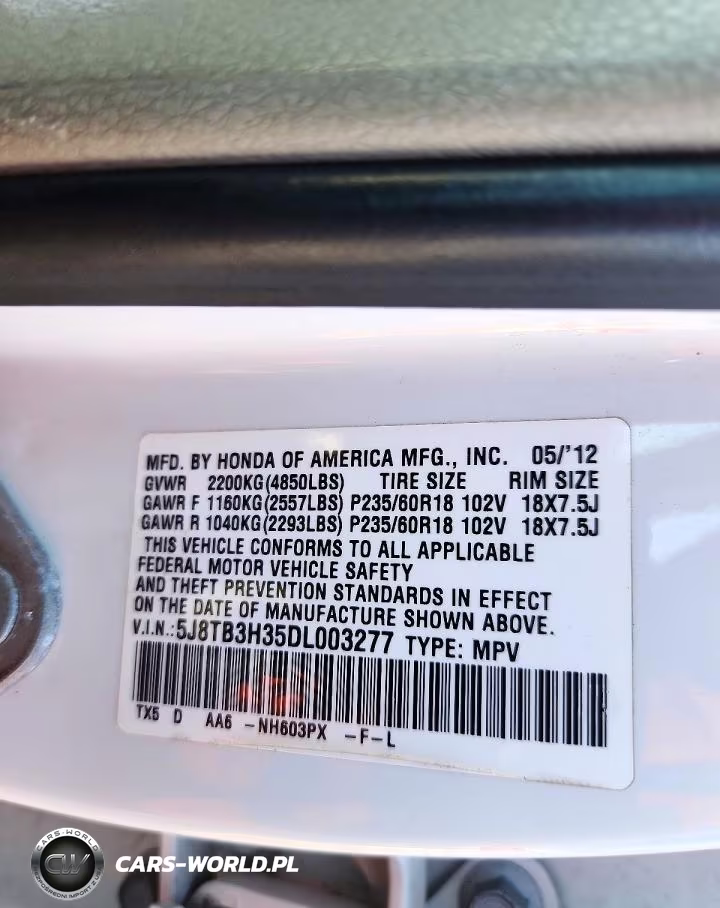 2013 Acura Rdx VIN:5J8TB3H35DL003277 - 13