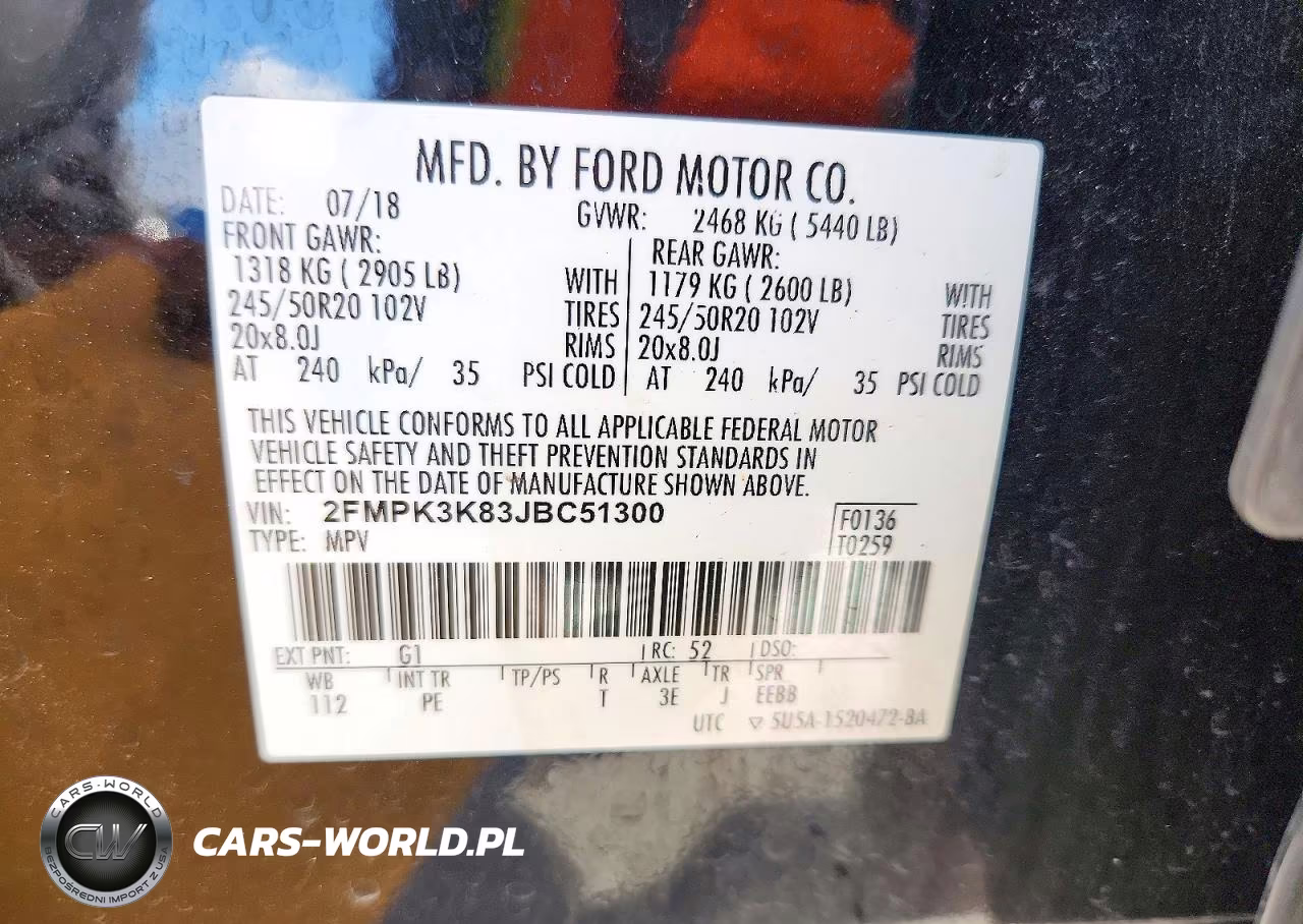 2018 Ford Edge Titanium VIN:2FMPK3K83JBC51300 - 13