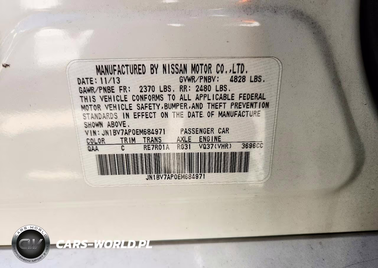 2014 Infiniti Q50 Premium VIN:JN1BV7AP0EM684971 - 12