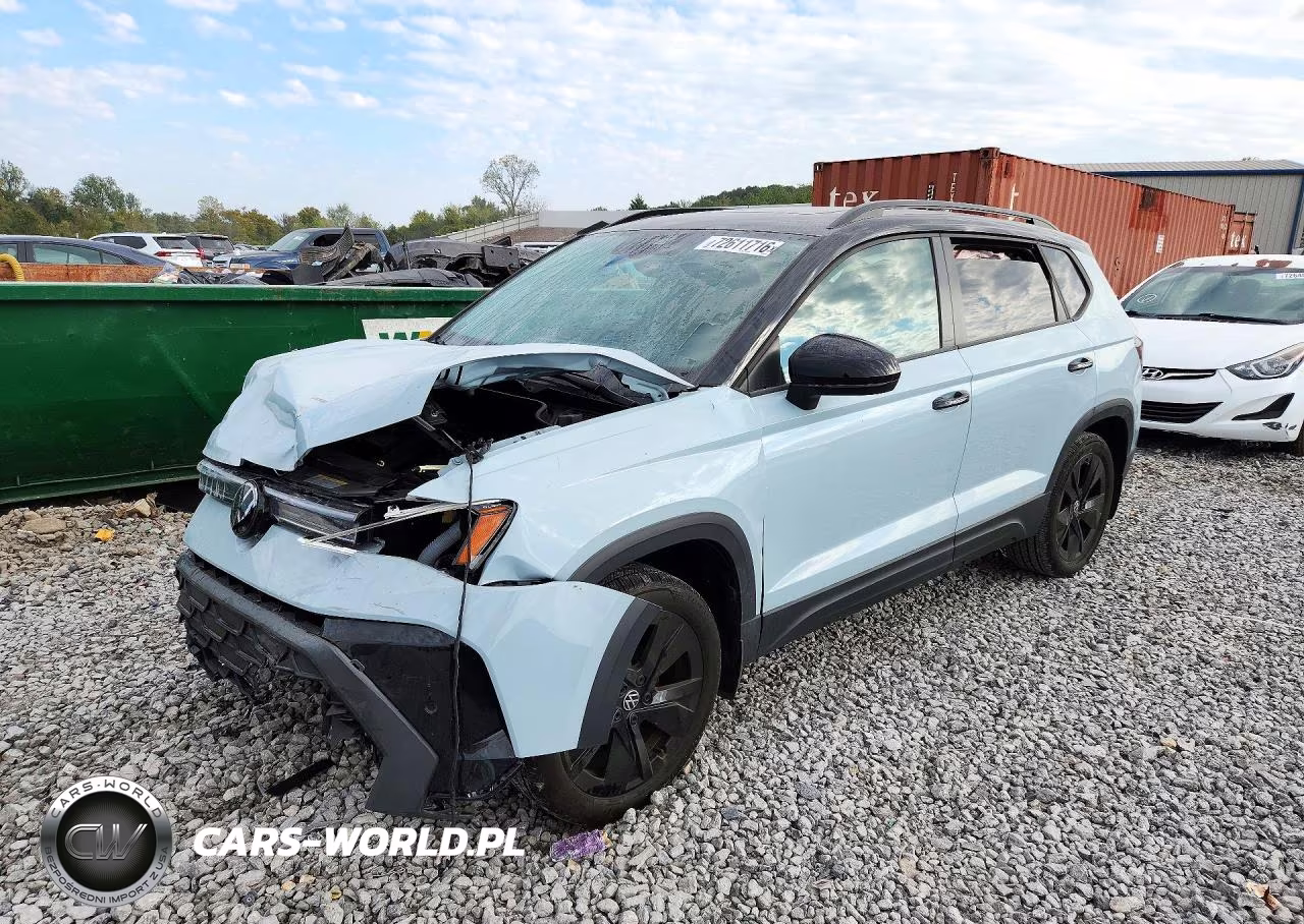 2025 Volkswagen Taos Se Black VIN:3VV3C7B28SM043000 - 1