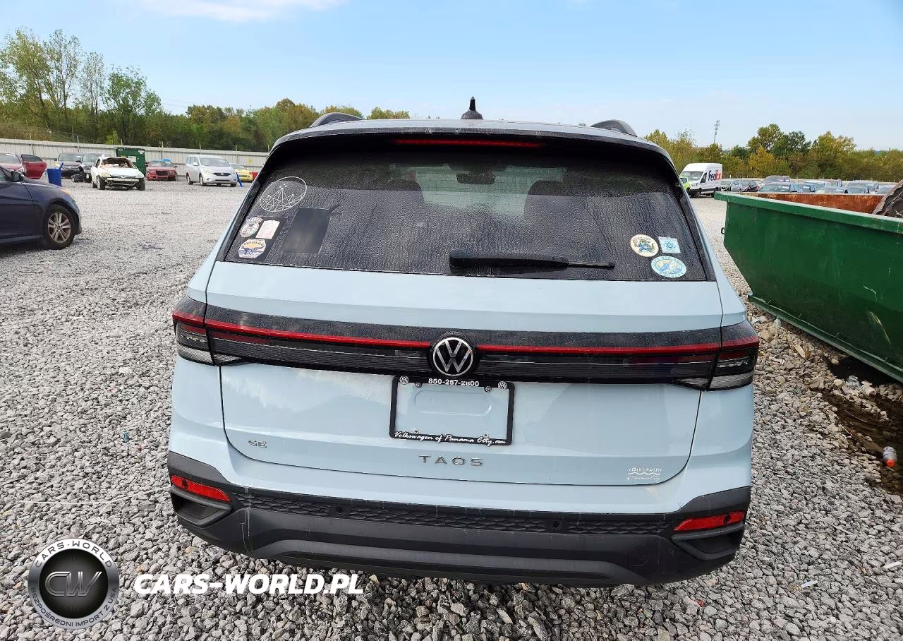 2025 Volkswagen Taos Se Black VIN:3VV3C7B28SM043000 - 6