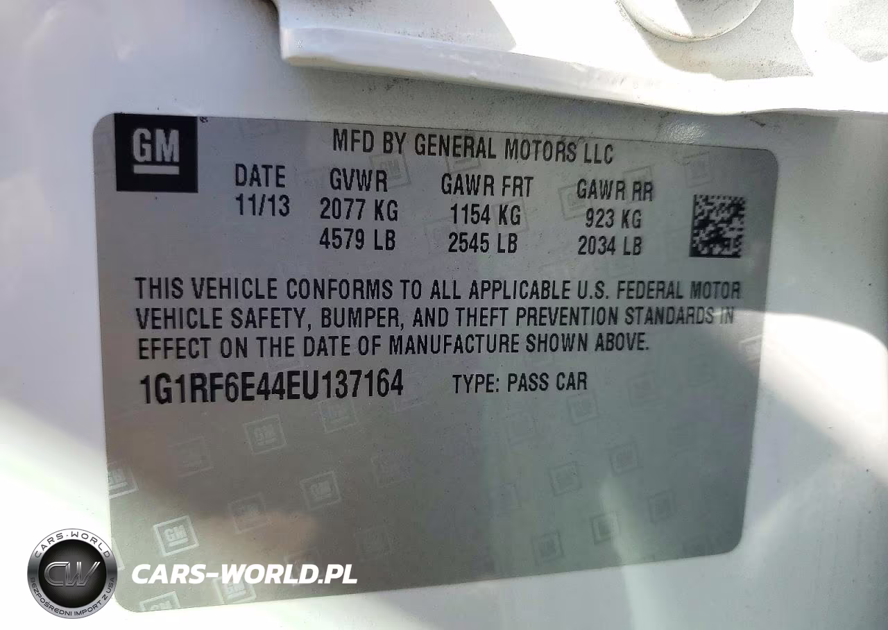 2014 Chevrolet Volt VIN:1G1RF6E44EU137164 - 13