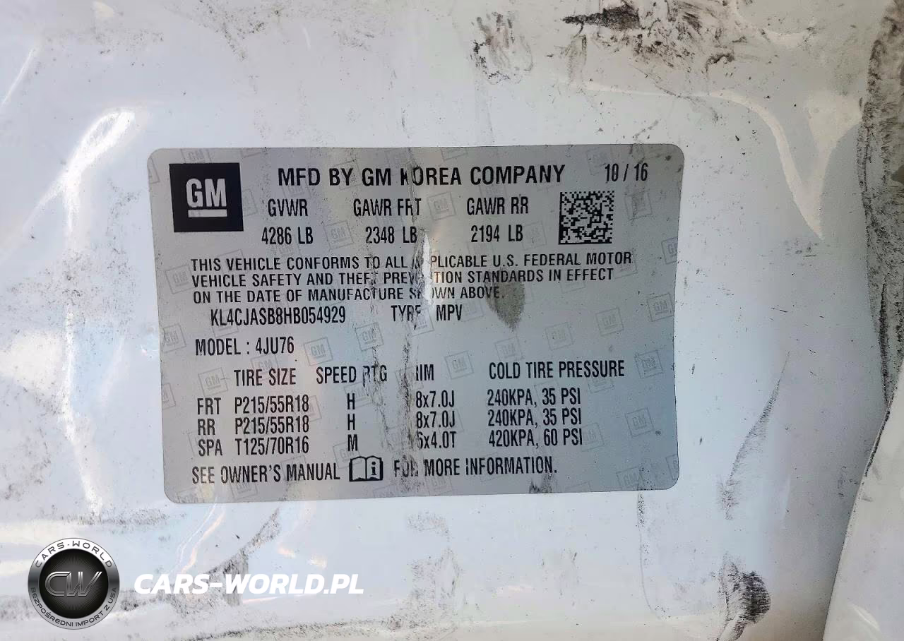 2017 Buick Encore Preferred VIN:KL4CJASB8HB054929 - 12