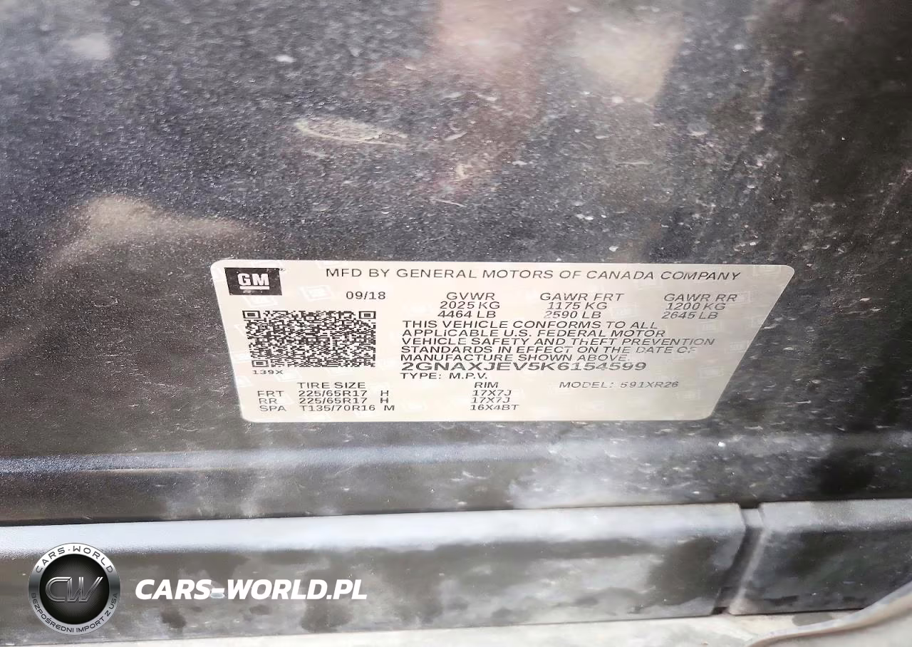 2019 Chevrolet Equinox Lt VIN:2GNAXJEV5K6154599 - 13