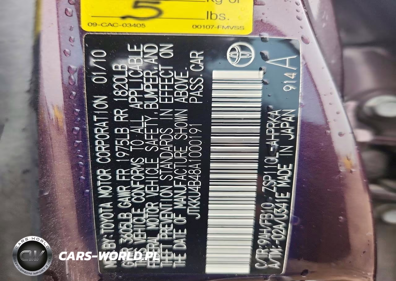 2010 Scion Xd Base VIN:JTKKU4B48A1000191 - 12