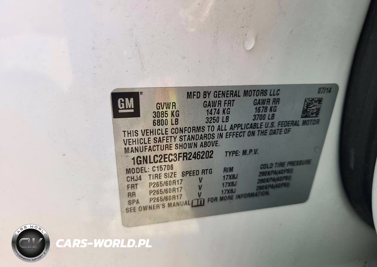 2015 Chevrolet Tahoe Police VIN:1GNLC2EC3FR246202 - 13