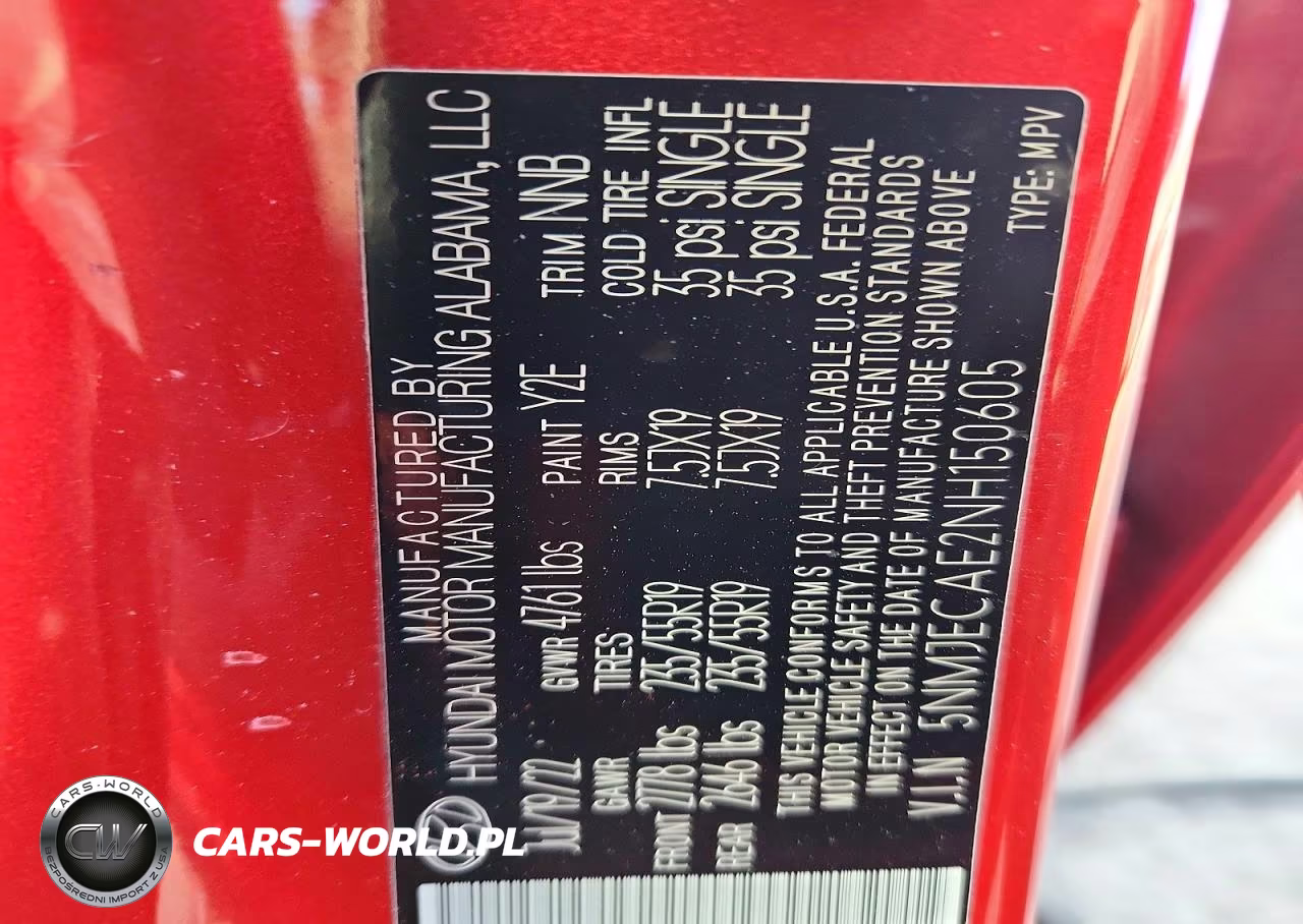 2022 Hyundai Tucson Limited VIN:5NMJECAE2NH150605 - 13