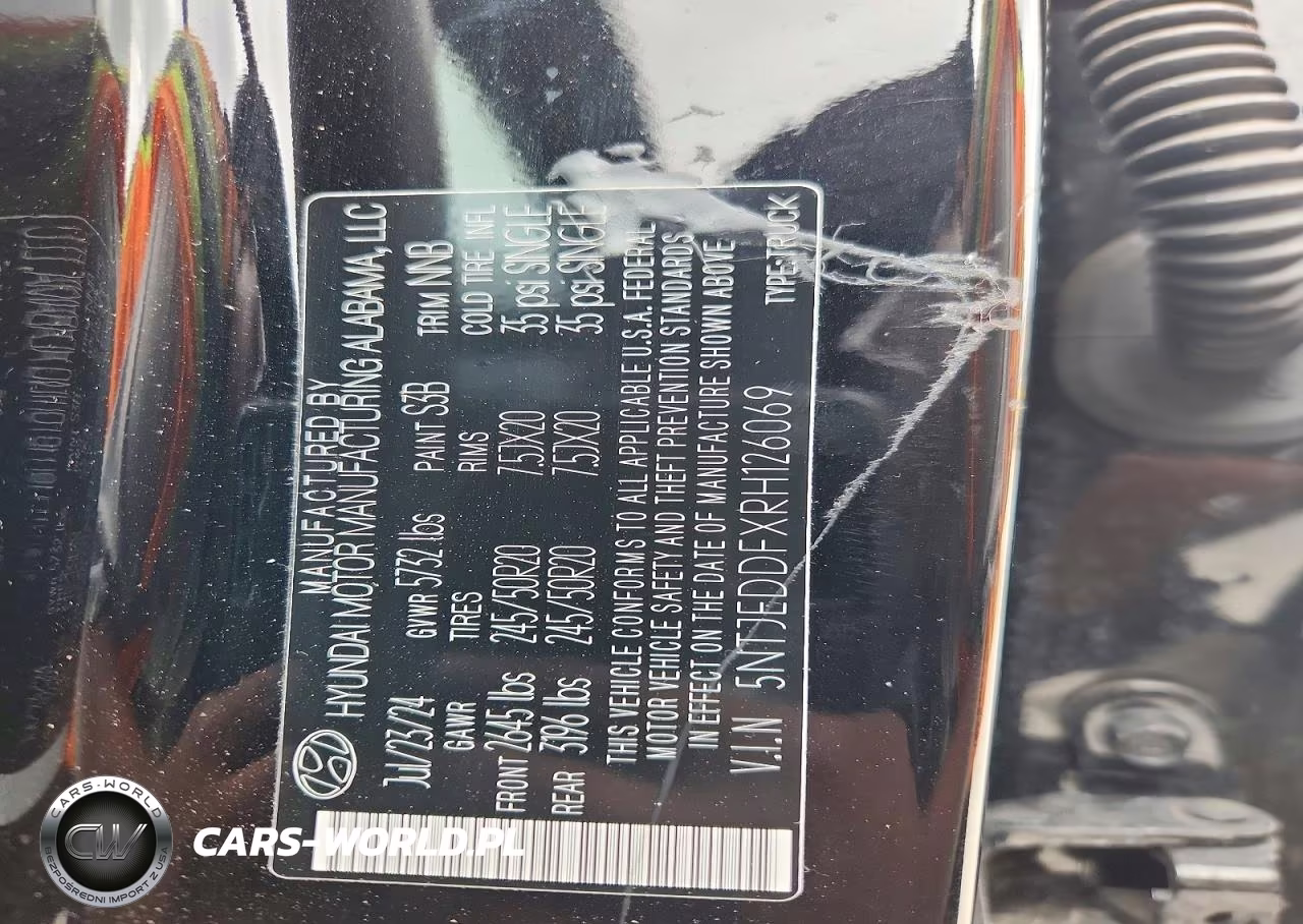 2024 Hyundai Santa Cruz Limited VIN:5NTJEDDFXRH126069 - 13