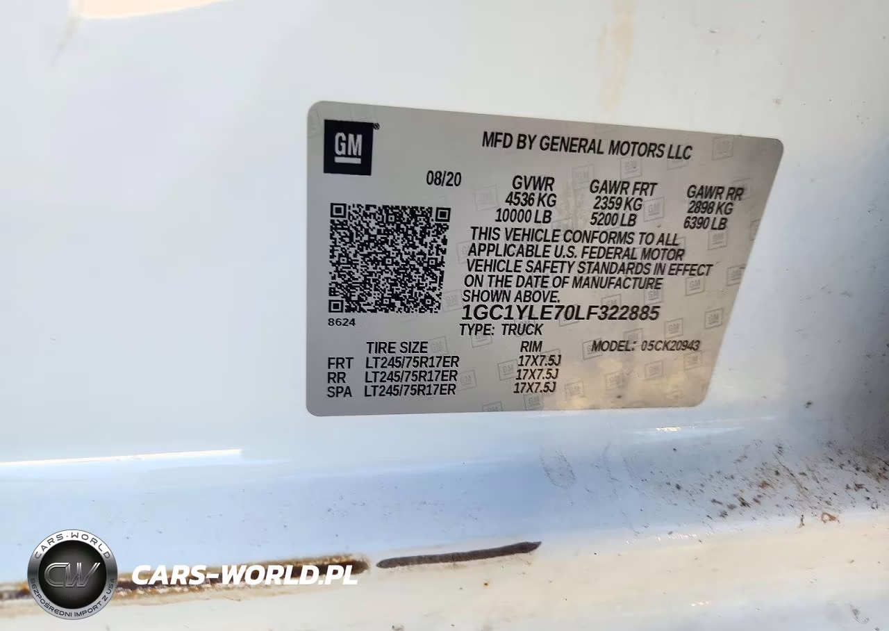 2020 Chevrolet Silverado K2500 Heavy Duty VIN:1GC1YLE70LF322885 - 13