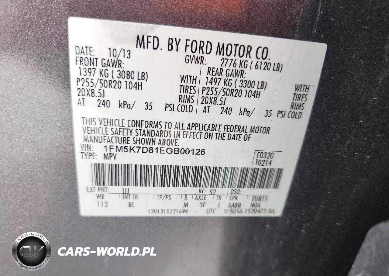 2014 Ford Explorer Xlt VIN:1FM5K7D81EGB00126 - 13