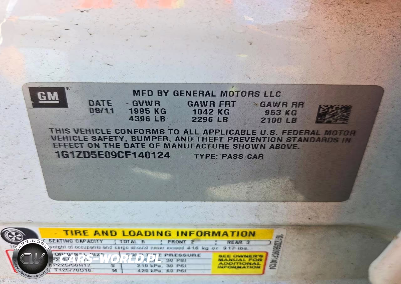 2012 Chevrolet Malibu 2Lt VIN:1G1ZD5E09CF140124 - 12