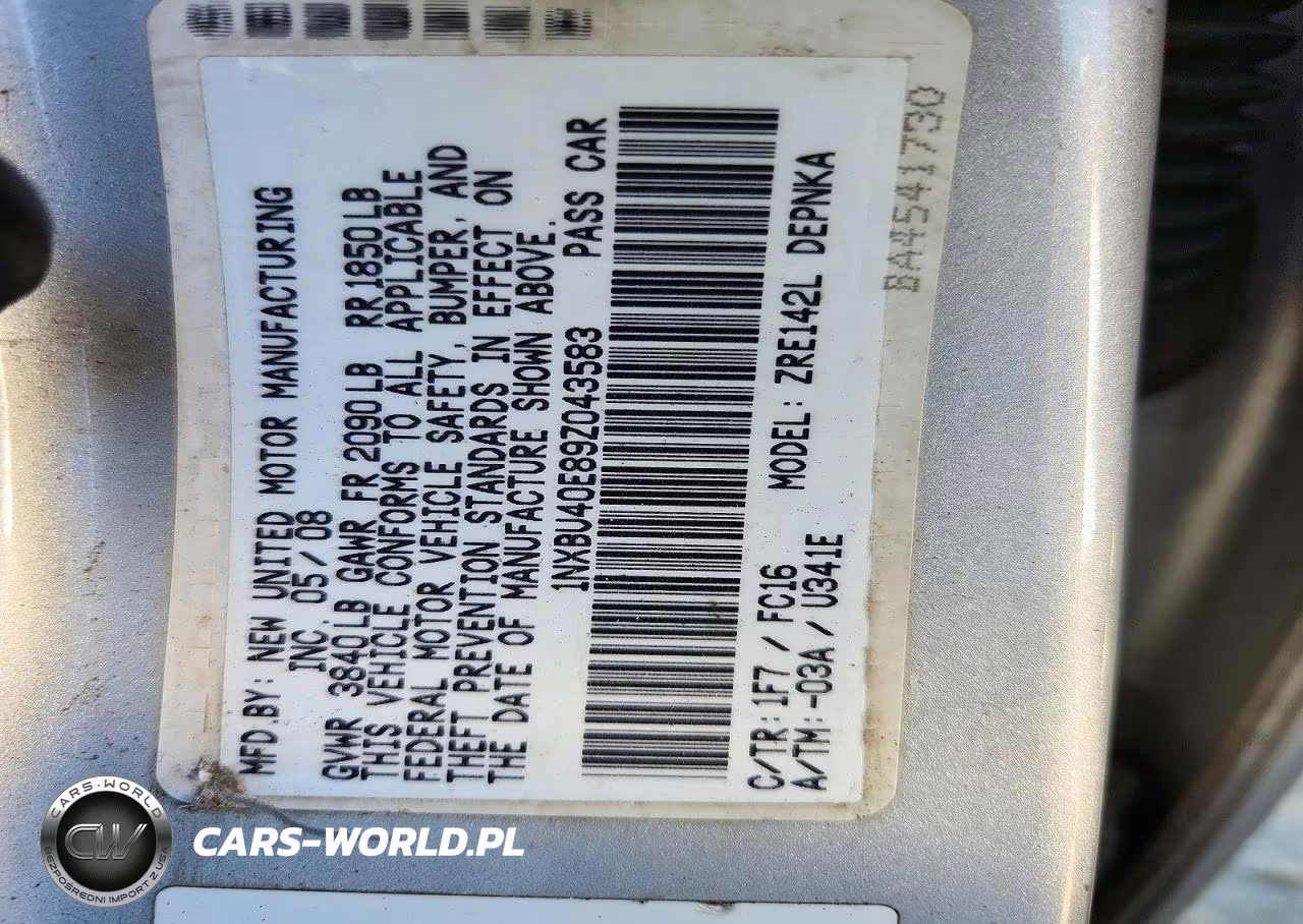 2009 Toyota Corolla Xle VIN:1NXBU40E89Z043583 - 12