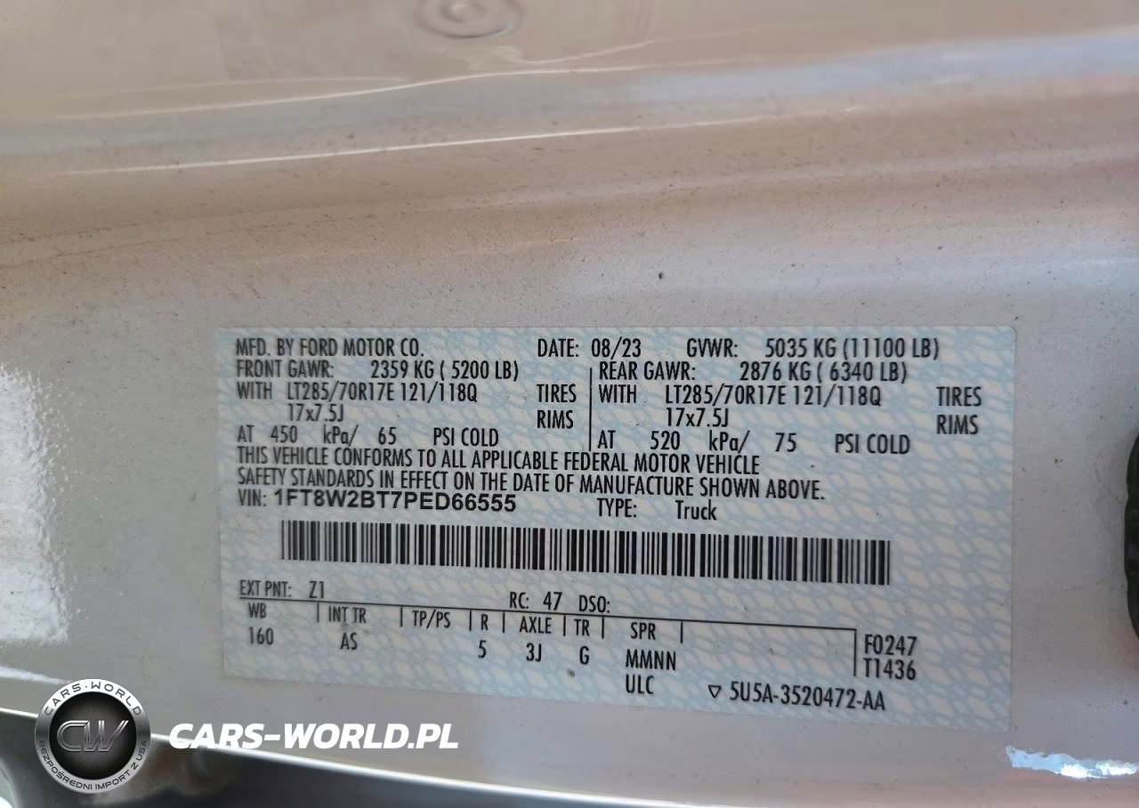 2023 FORD F250 SUPER VIN:1FT8W2BT7PED66555 - 12