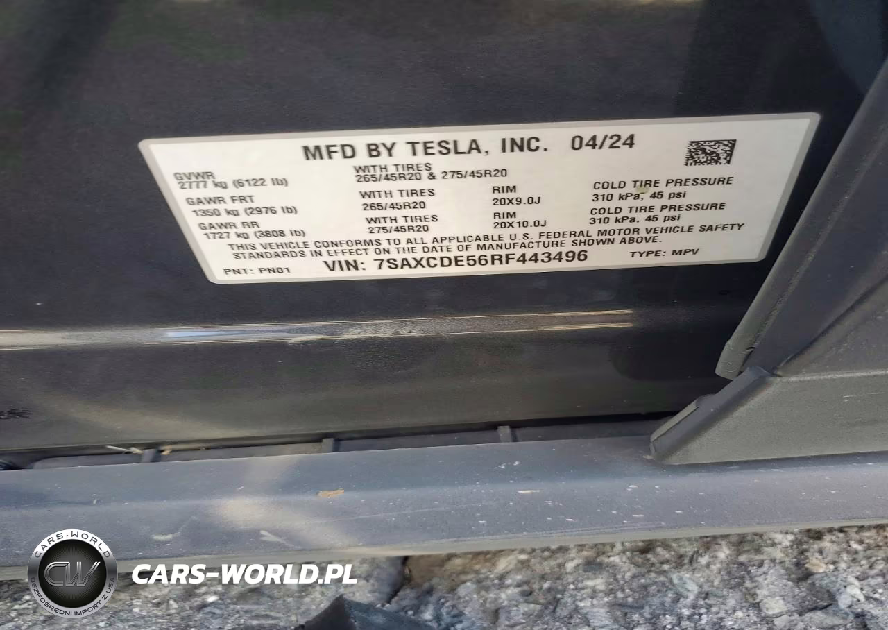 2024 Tesla Model X VIN:7SAXCDE56RF443496 - 13