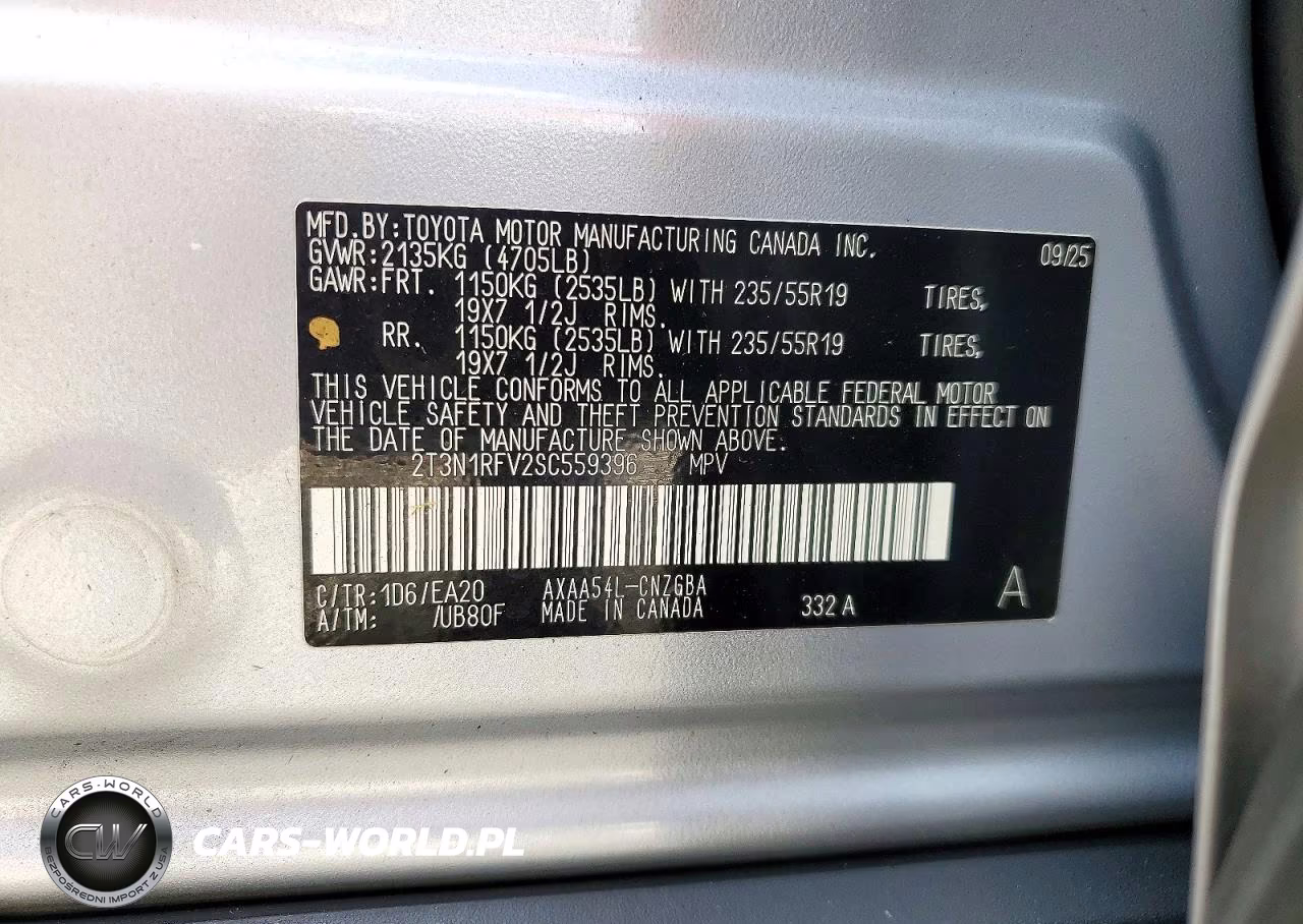 2025 Toyota Rav4 Limited VIN:2T3N1RFV2SC559396 - 12