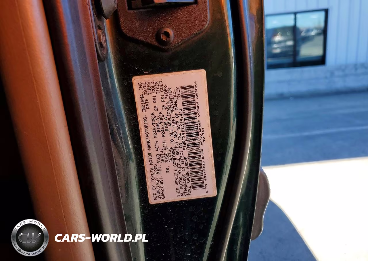 2001 Toyota Tundra Sr5 VIN:5TBRT34101S187413 - 12