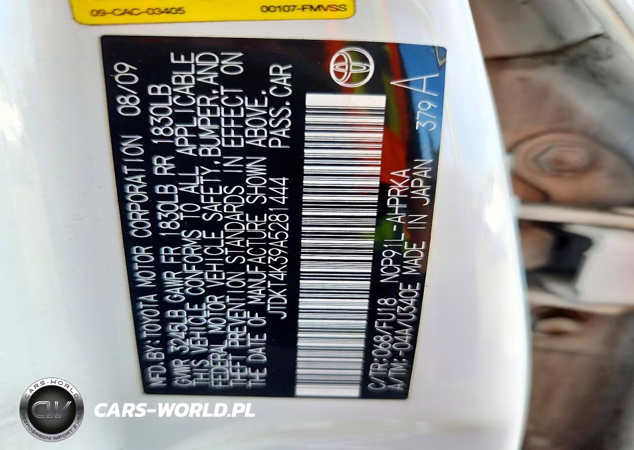 2010 Toyota Yaris Base VIN:JTDKT4K39A5281444 - 13