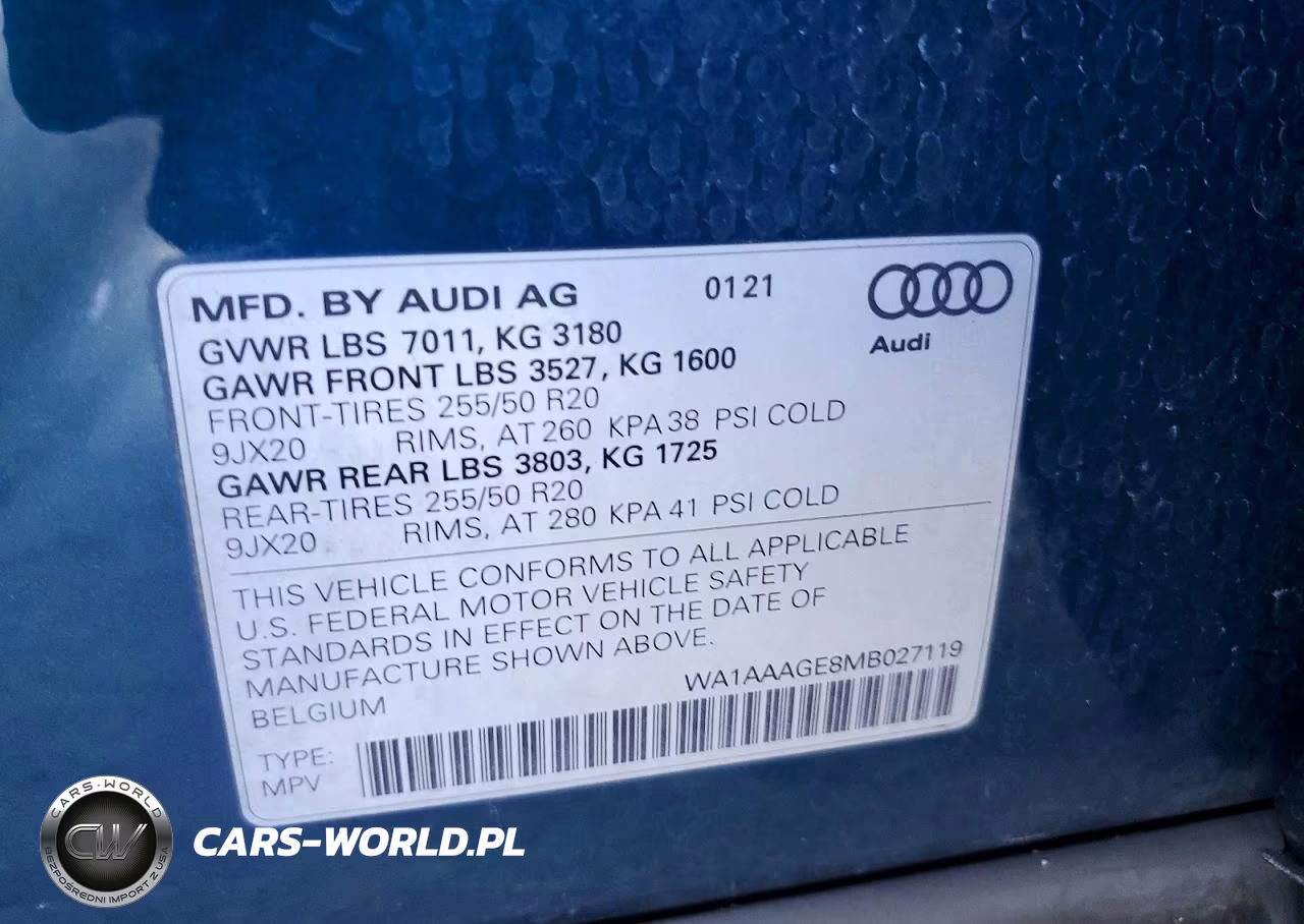 2021 Audi E-Tron Premium VIN:WA1AAAGE8MB027119 - 13