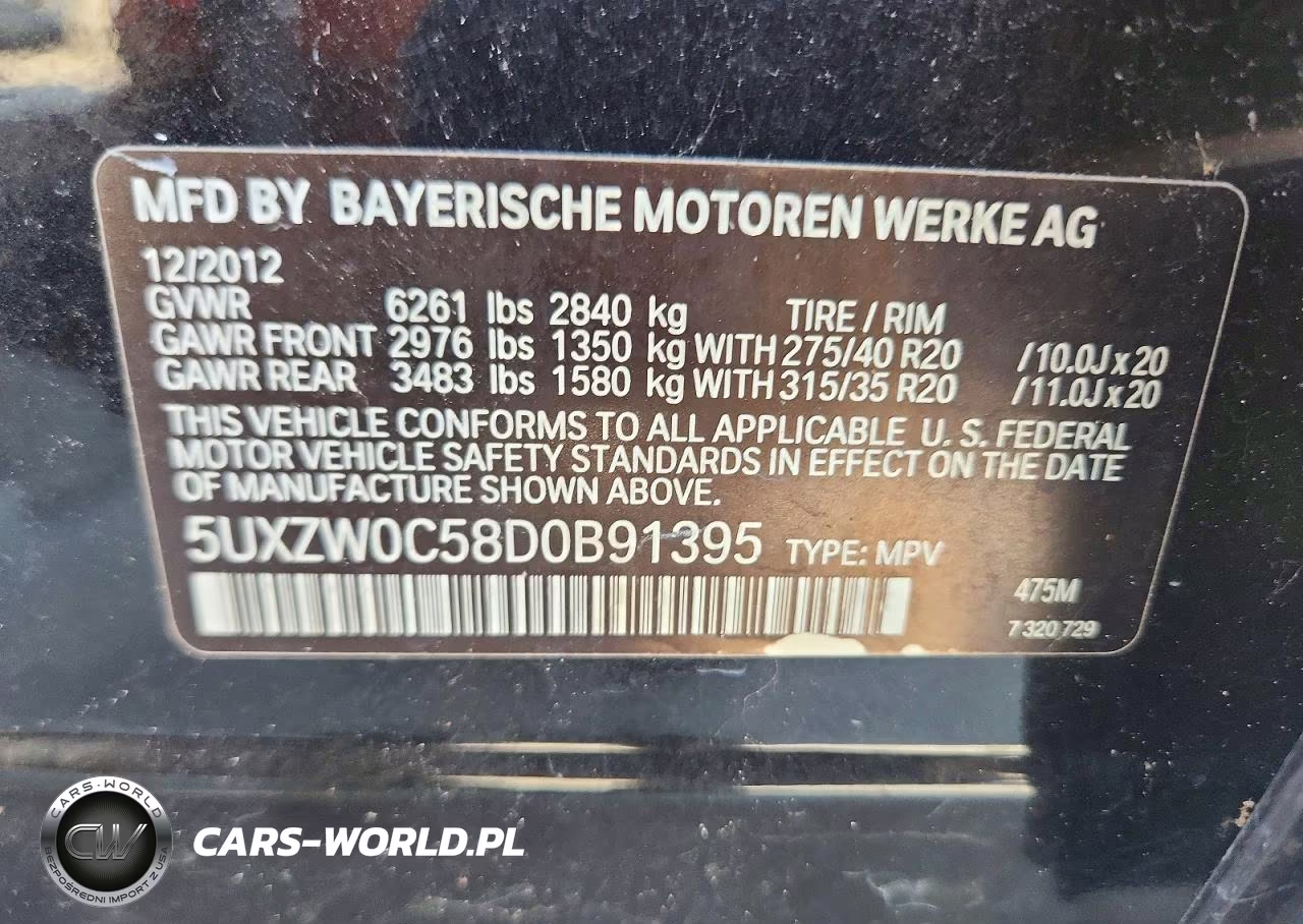 2013 BMW X5 xDrive35D VIN:5UXZW0C58D0B91395 - 13